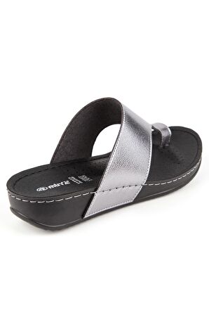Muya 31163 Z Ara Metalik Kadın Terlik