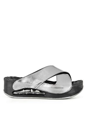 Muya 31210 Z Penelope Platform Metalik Kadın Terlik