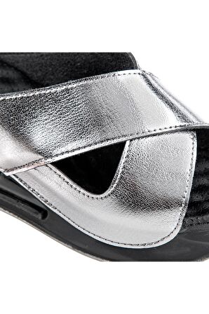 Muya 31210 Z Penelope Platform Metalik Kadın Terlik