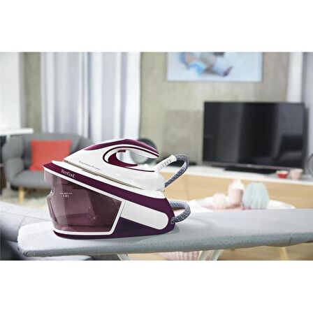 Tefal SV8061 Express Power 2800 W 6.7 Bar Durilium AirGlide Autoclean Taban Şok Buharlı 2800 W Buhar Kazanlı Ütü