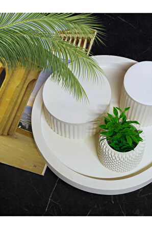 Şık 6 Parçalı Dekoratif Modern Tarzda Kapaklı Organizer Seti