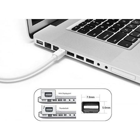 PrimeX PX-1515 Apple MacBook Mini Display to Vga Çevirici