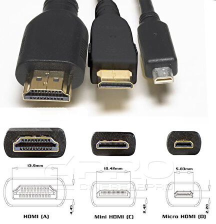 PrimeX PX-HQM1 Micro HDMI to HDMI Çevirici