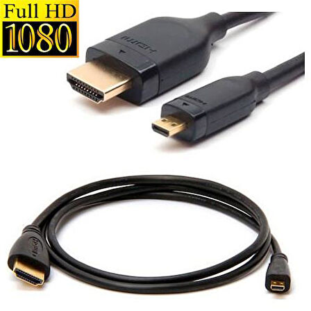 PrimeX PX-1121-5 Micro HDMI to HDMI 5 Metre 1080P FullHD Kablo