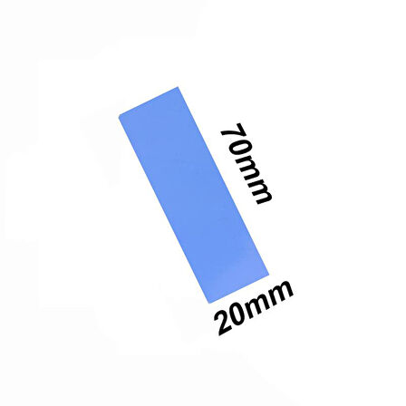 PrimeX PX-PAD01 7x2 cm 1mm 3.4Gr Yüksek İletken Termal Pad, Mavi Thermal Pad (M2 ssd, Chipset, Cep telefonu, Notebook, PS4,PS5 Uyumlu)