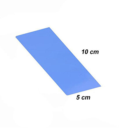PrimeX PX-PAD10 10x5 cm 1mm 11Gr Yüksek İletken Termal Pad, Mavi Thermal Pad (M2 ssd, Chipset, Cep telefonu, Notebook, PS4,PS5 Uyumlu)