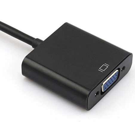 PrimeX PX-1240S Dijital HDMI to VGA 30cm Görüntü Çevirici Aparat  Siyah