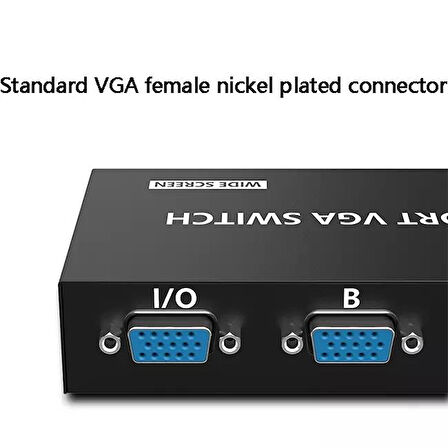 PrimeX PX-1260 2 Port Vga Switch, Vga Splitter, Manuel Vga Switch 2 port (2 PC 1 Ekran)