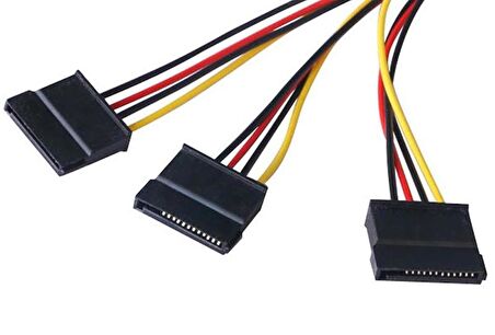 PrimeX PX-5101 3 port Sata Çoklayıcı, Molex to 3xSata Power Hdd/DVD/SSD PSU Güç Kablosu