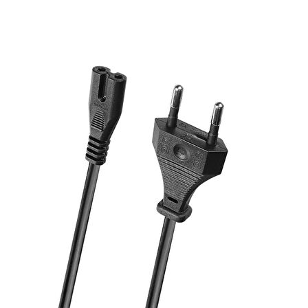 PrimeX PX-TEYP15 1.5 Metre Teyip power Kablo, PS5, PS4,  PS3, XBox Serisi C7 Euro Güç Kablosu