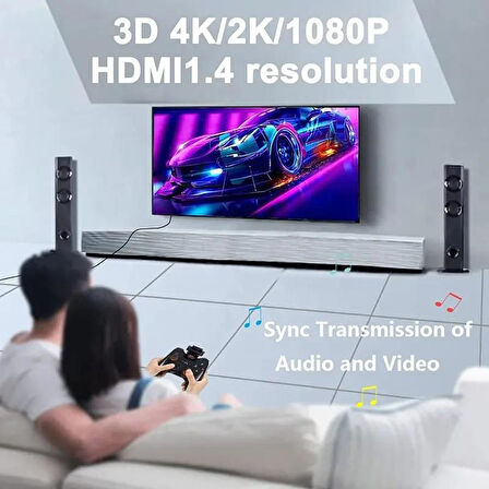 PrimeX PX-HDEX30 30 metre CAT6 Network Üzerinden 4K HDMI Uzatıcı, 4K HDMI Extender, Cat6 Hdmi Görüntü Aktarma (4K HDMI 2.0 CAT6 Aktarma)