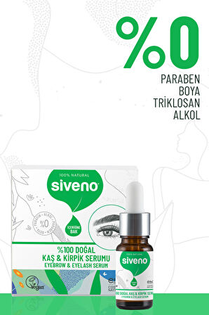 Siveno Kaş & Kirpik Serumu %100 Doğal 10ml