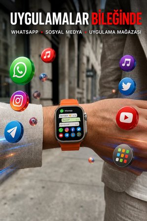 Hello Watch Ultra 2.0 49mm Smart Watch HD Ekran Bluetooth Aramalı Android iOS Uyumlu Akıllı Saat