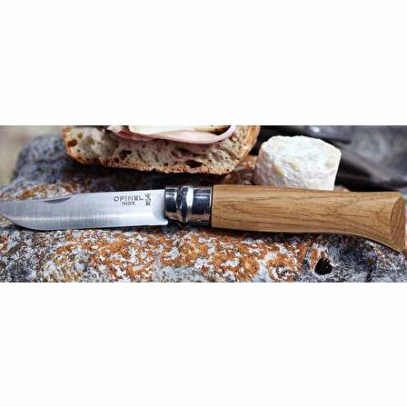 Opinel Inox No 8 Meşe Saplı Paslanmaz Çelik Çakı