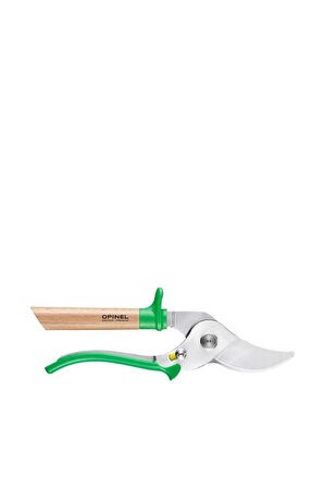 Opinel Kayın Saplı Budama Makası (Yeşil)