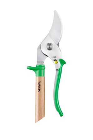 Opinel Kayın Saplı Budama Makası (Yeşil)