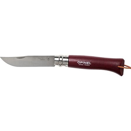 Opinel Inox Trekking 8 No Paslanmaz Çelik Çakı Bordo