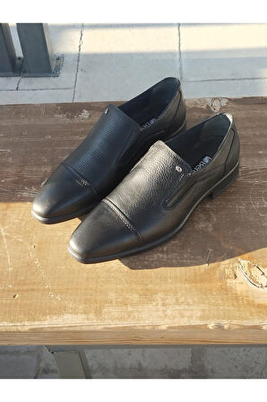Erkek Mevsimlik Kundura Hakiki Deri  Kauççuk Taban Bağsız