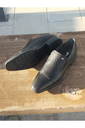 Erkek Mevsimlik Kundura Hakiki Deri  Kauççuk Taban Bağsız