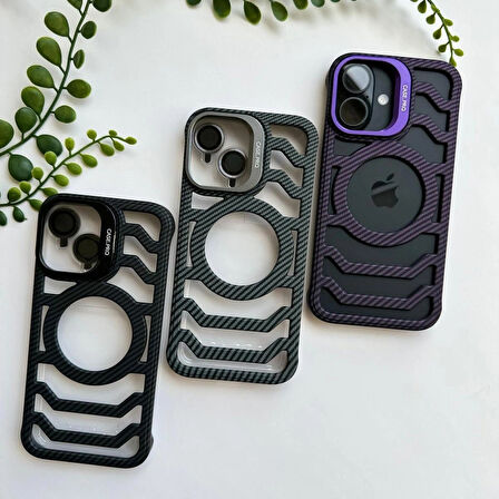 Çerçevesiz karbon Fiber iPhone15 PLUS katlanır Lens standı +kamera koruma lensi hediye