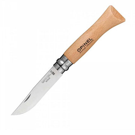Opinel Inox 6 No OP-123060 Kayın Saplı Paslanmaz Çelik Çakı