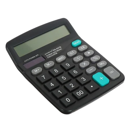 Standart Fonksiyonlu 12 Haneli Geniş LCD Ekran,Pill Masaüstü Hesap Makinesi (3126)