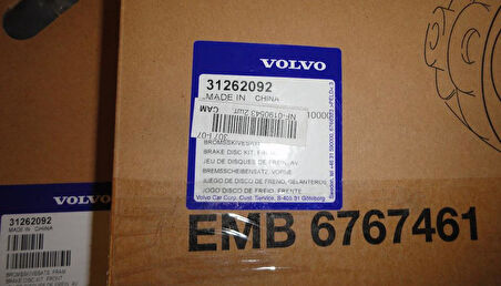 VOLVO ÖN FREN DİSKİ (850-S70-V70-C70-960-S90) (94-05) (15") 31262092  272312 271788