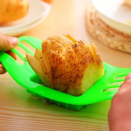 Kare Dizayn Pratik Kolay Patates Dilimeme Aleti Aparatı Bıçağı (3126)