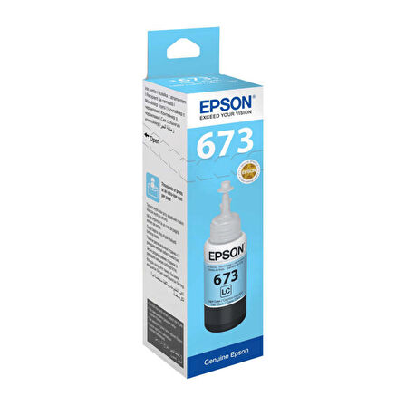 Epson T6735-C13T67354A Açık Mavi Orijinal Mürekkep Kartuş