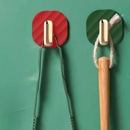 2li Yapışkanlı Retro Askılık Dolap Kapak Kulpu Yeşil (3126)