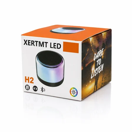 BT - SD - USB ŞARJLI RGB IŞIKLI BLUETOOTH WİRELESS SPEAKER HOPARLÖR 3W PL-4675 (3126)