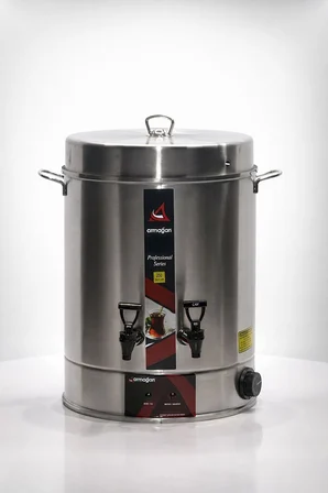 ARMAĞAN 250 BARDAK ÇAY OTOMATI ELEKTRİKLİ SEMAVER ÇAY MAKİNESİ ÇİFT MUSLUK 2500W (3126)