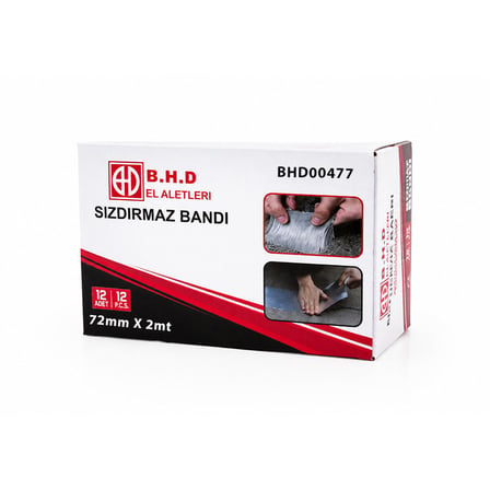 12 ADET 72MMX2MT SU SIZDIRMAZ SAKIZ TAMİR BANTI (3126)