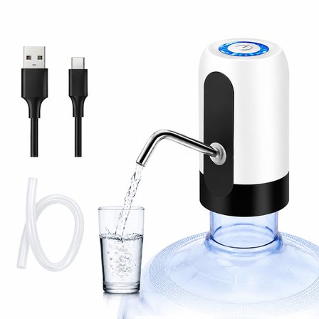 USB ŞARJLI - OTOMATİK DAMACANA SU POMPASI 4W - 800mAH İ11-071 (3126)