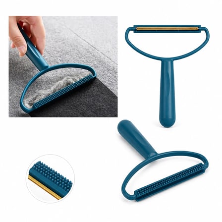 2İN1 BAŞLI PLASTİK SAPLI METAL TİFTİK TÜY TOPLAMA PLS.KAŞIYICI APARAT PET SHOP (3126)