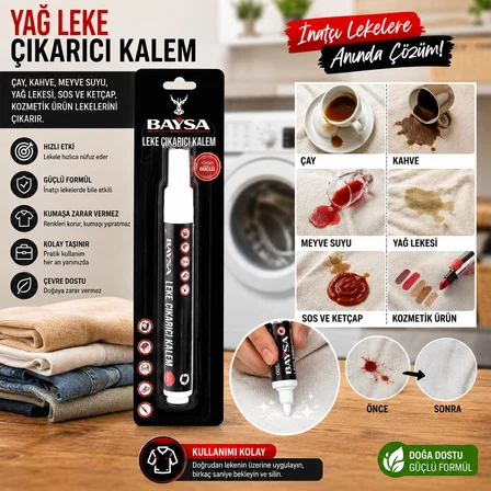 YAĞ LEKE ÇIKARICI KALEM GİYSİ İÇİN (3126)