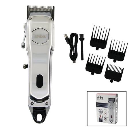 USB ŞARJLI - DİJİTAL GÖSTERGE  SAÇ - SAKAL KESME TRAŞ MAKİNESİ  ÇELİK GÖVDE - KOLLU TARAK AYARI SHC-