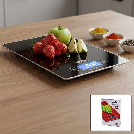 CAM MUTFAK TARTISI TERAZİ LCD EKRAN 5KG/1GR PİLLİ=CR2032 GR/OZ/ML/IB ÖLÇÜM SKS-4526 (3126)