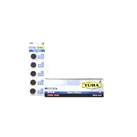 CR-2032 PARA PİL LİTYUM 3V 5Lİ KART YM-92032 (3126)