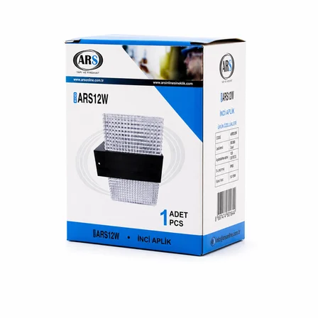IP66 50.000 SAAT LED ÖMRÜ 10W İNCİ LED APLİK DUVAR LAMBASI ARS-348956 (3126)