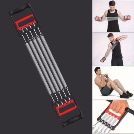 Göğüs Genişletme ve Kuvvet Egzersiz Aleti – 5 Yaylı 5 Kademeli Ayarlanabilir Fitness ve Kuvvet Antre