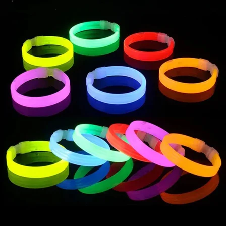 Glow Kalın Bileklik 12’li Set | Baskıya Uygun Renkli Model (3126)