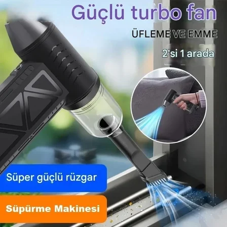 Mini Şarjlı Hava Üfleyici ve Vakumlu El Süpürgesi (3126)