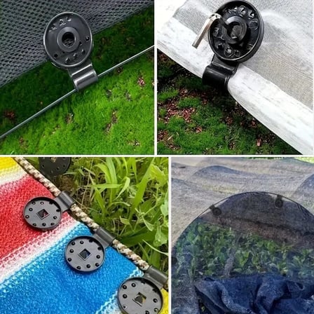 10 Adet Güneşlik Filesi Sabitleme Klipsleri, Gölgelik Bezi ve Brandalar İçin Dayanıklı Plastik Kelep