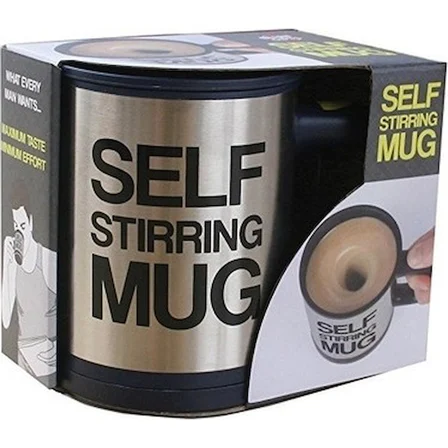 Karıştırıcı Özellikli Mikser Kupa Bardak Self Stirring Mug (3126)