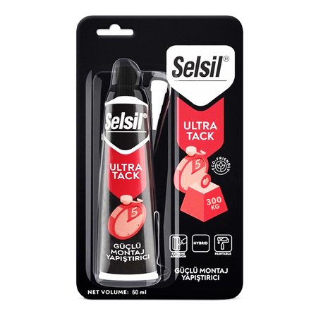 SELSİL MONTAJ YAPIŞTIRICI BEYAZ ULTRA TACK 50ML (3126)