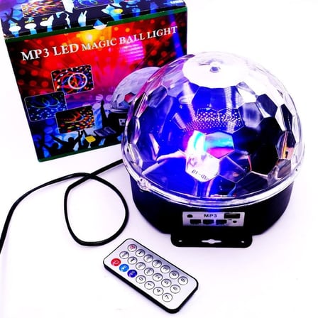 Küre Disko Topu Müzik Çalar Renkli Lazer Işıklı Bluetooth (3126)