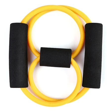 8 Şeklinde Direnç Bandı Yoga Plates Ve Vücut Geliştirme Egzersiz Bandı (3126)