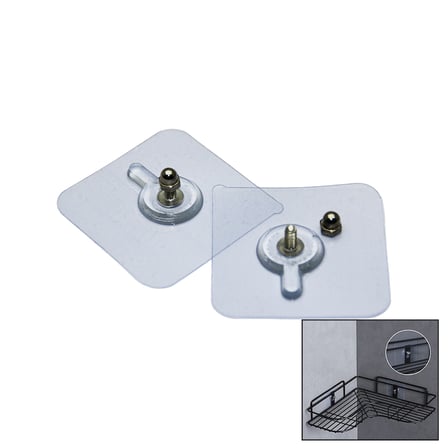 4 PARÇA 10MM VİDALI ŞEFFAF PVC YAPIŞKAN ASKI (3126)