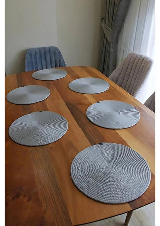 6 Adet Amerikan Sunum Supla / Servis Altlığı 30X30cm